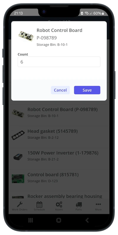 Cycle Count Entering Count