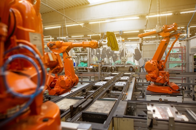 Robot Arm at a Manufacturing Plant