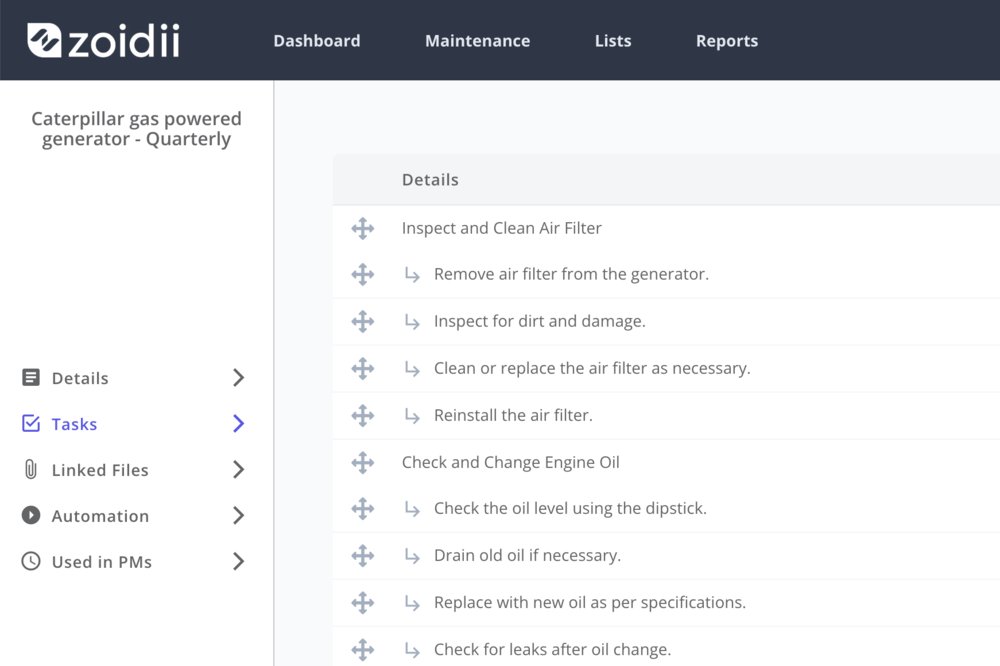 Zoidii-Checklists