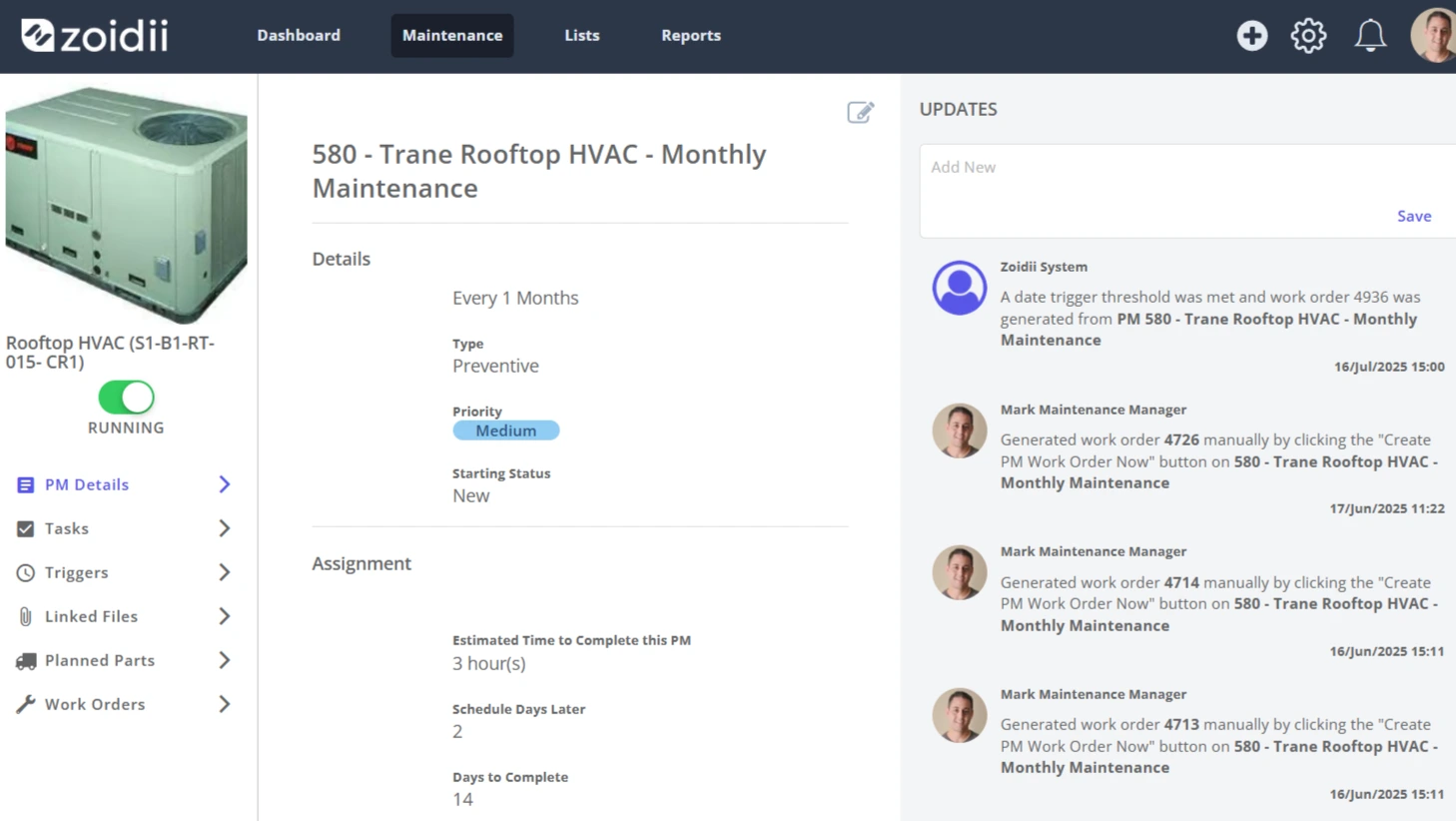Automate and optimize your maintenance schedule
