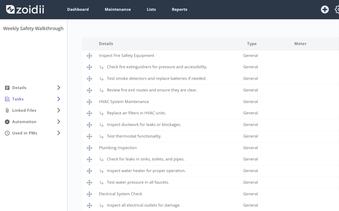 Enhance maintenance consistency with tailored digital checklists