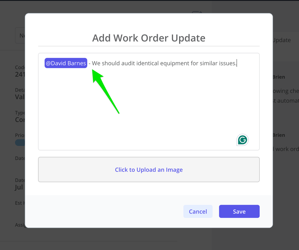 Zoidii Tagging on Work Orders