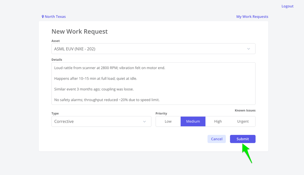 Zoidii Guest Work Request