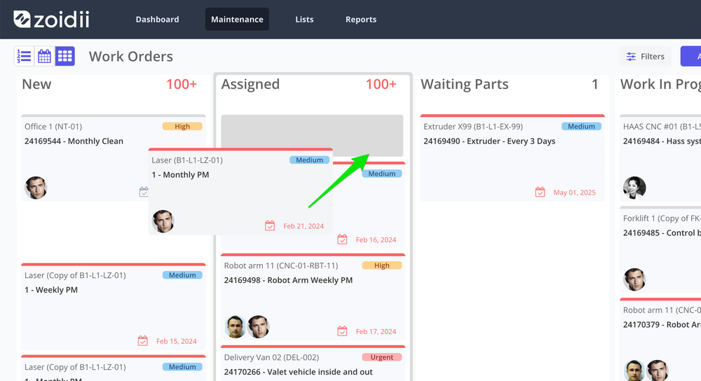 Zoidii Assign Work
