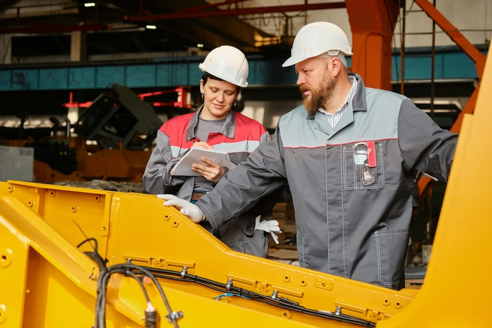 Maintenance Technicians greasing